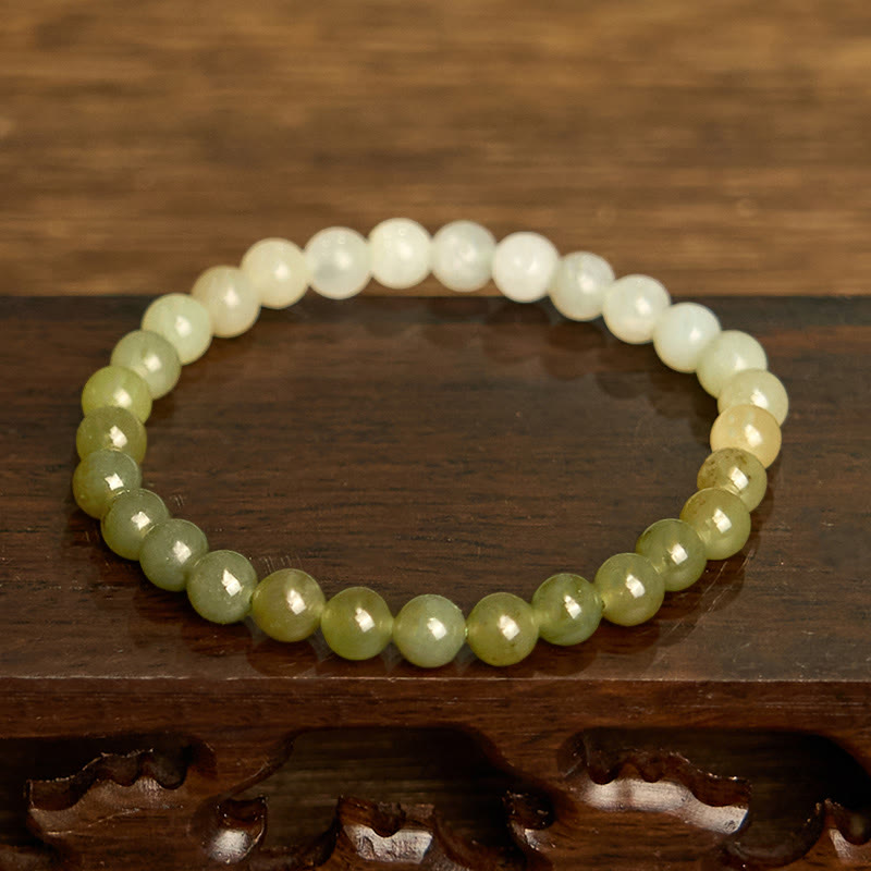 Hetian Jade Gradient Color Abundance Bracelet