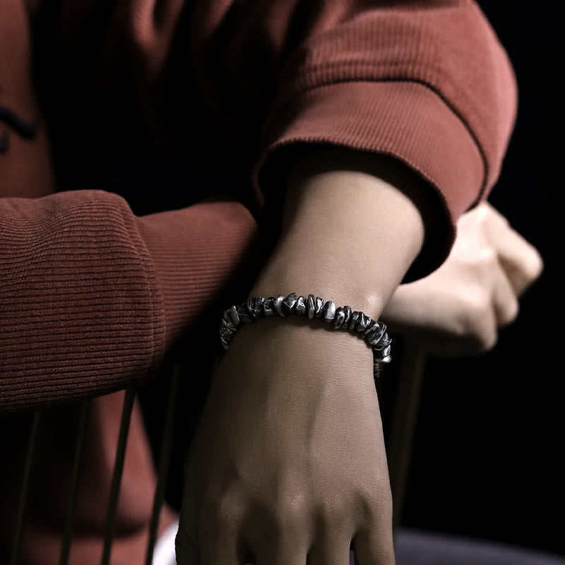 999 Sterling Silver Chinese Coin Resilience Bracelet