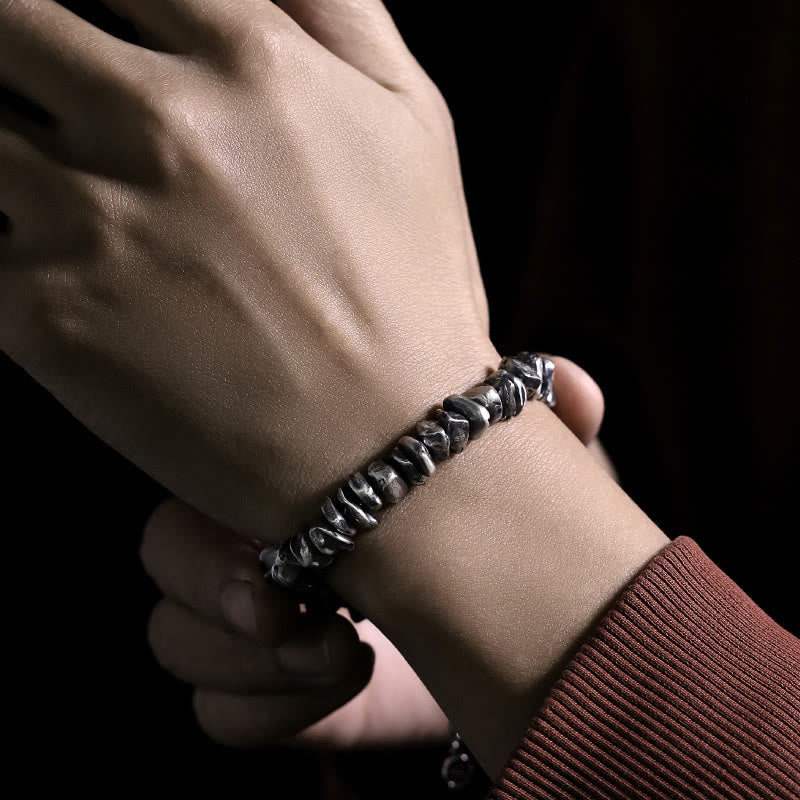 999 Sterling Silver Chinese Coin Resilience Bracelet