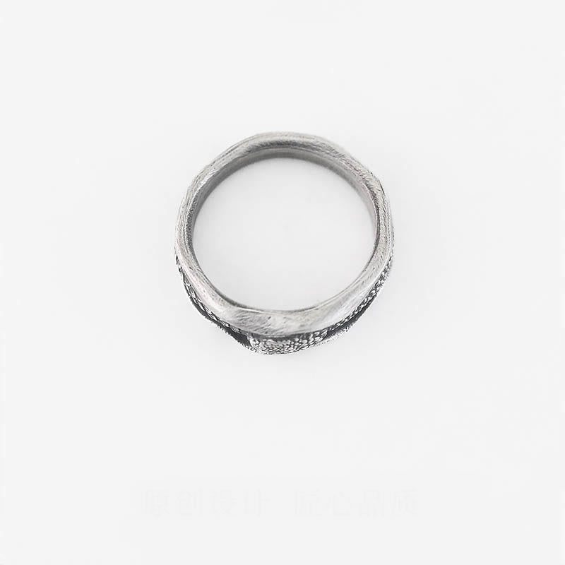 999 Sterling Silver Snake-shaped Year Of The Snake Protection Ring