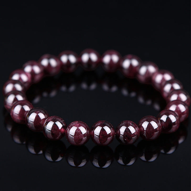 Natural Garnet Bead Passion Bracelet