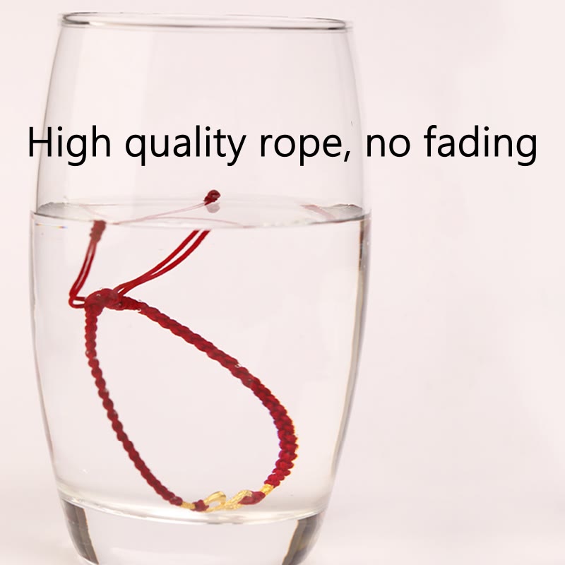 999 Gold Year of the Snake Eternal Endless Knot Infinity Handmade Luck Bracelet