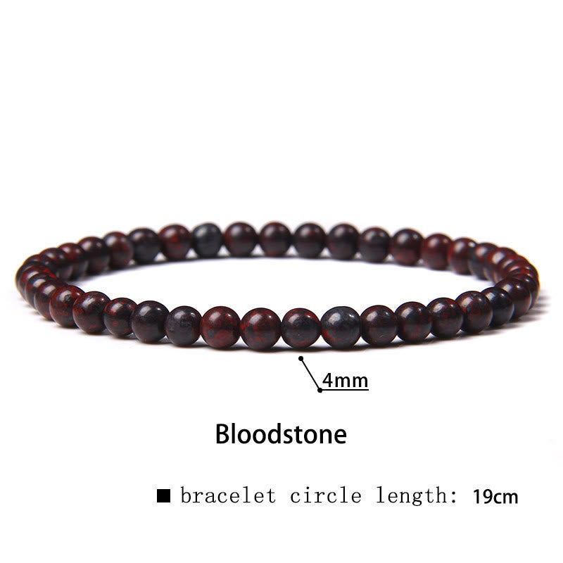 4mm Various Stone Crystal Mini Beads Healing Bracelet