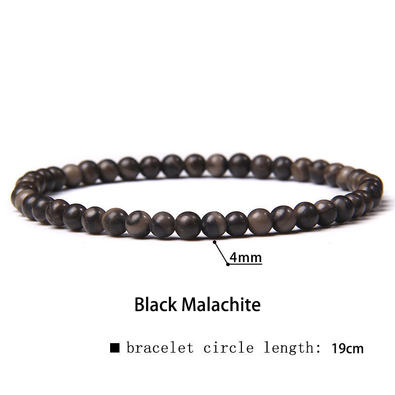 4mm Various Stone Crystal Mini Beads Healing Bracelet