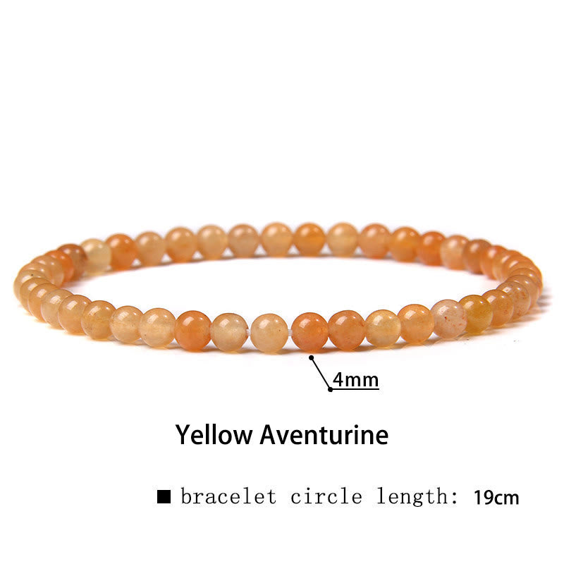4mm Various Stone Crystal Mini Beads Healing Bracelet