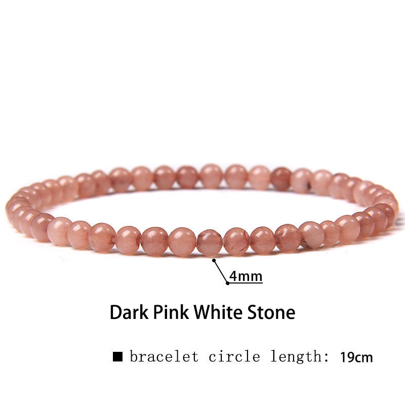 4mm Various Stone Crystal Mini Beads Healing Bracelet