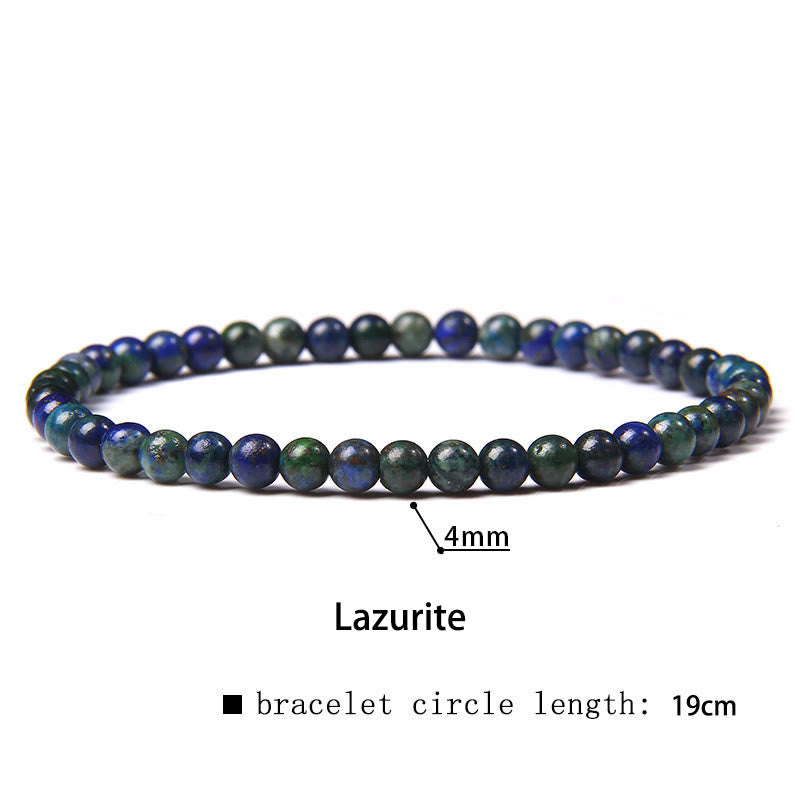 4mm Various Stone Crystal Mini Beads Healing Bracelet