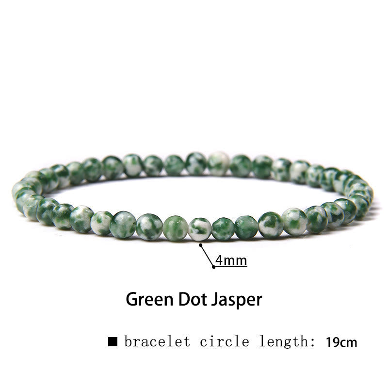 4mm Various Stone Crystal Mini Beads Healing Bracelet