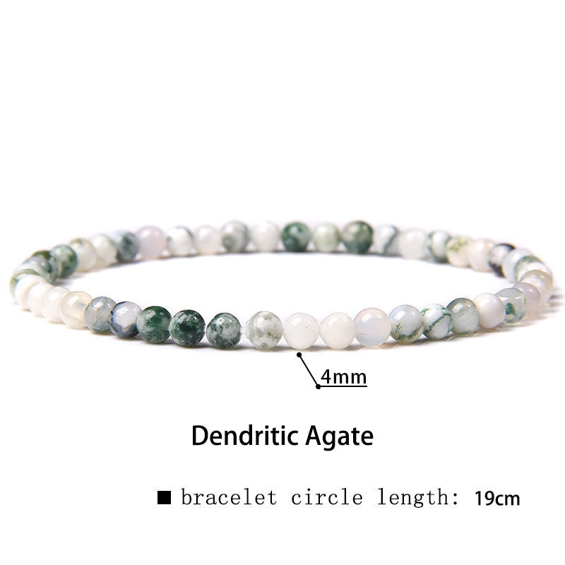 4mm Various Stone Crystal Mini Beads Healing Bracelet