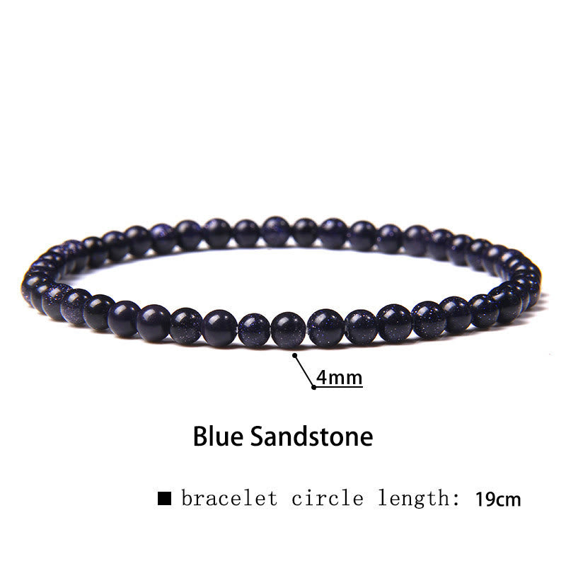 4mm Various Stone Crystal Mini Beads Healing Bracelet