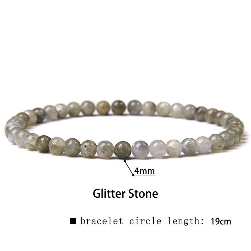 4mm Various Stone Crystal Mini Beads Healing Bracelet
