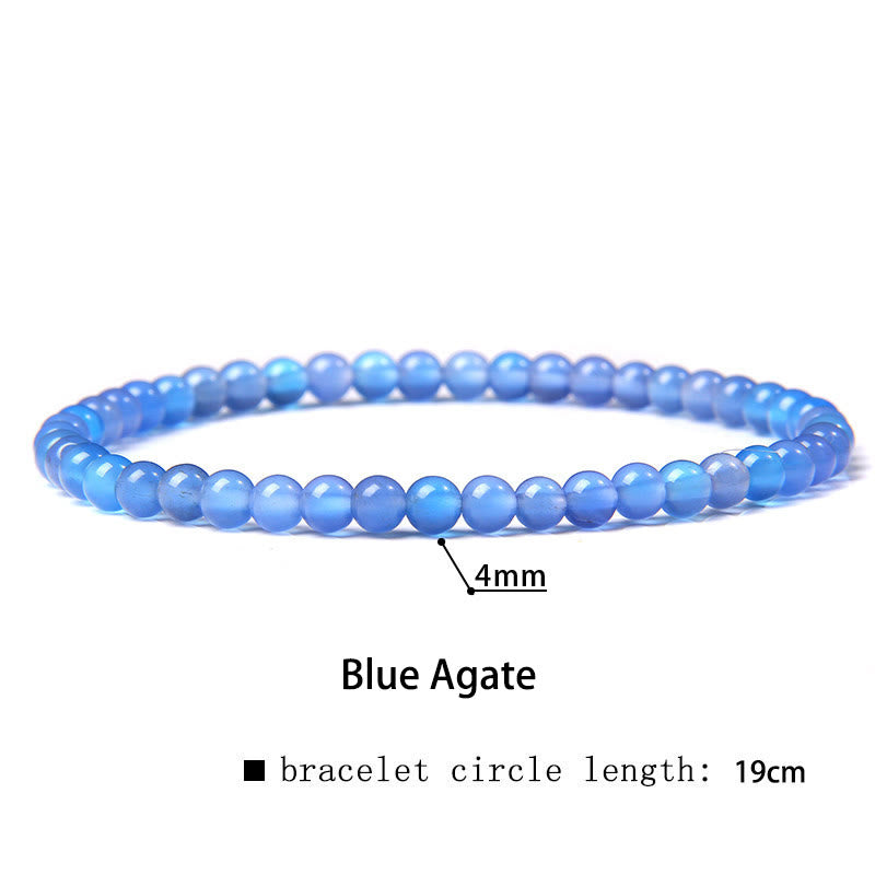 4mm Various Stone Crystal Mini Beads Healing Bracelet