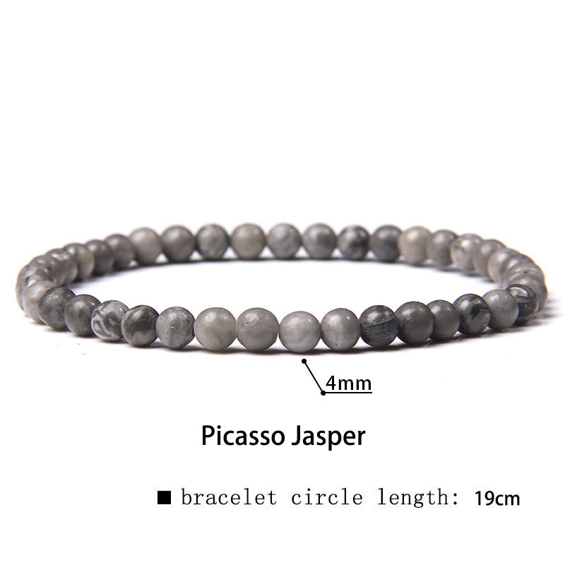 4mm Various Stone Crystal Mini Beads Healing Bracelet