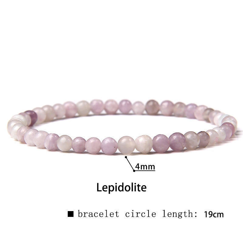 4mm Various Stone Crystal Mini Beads Healing Bracelet