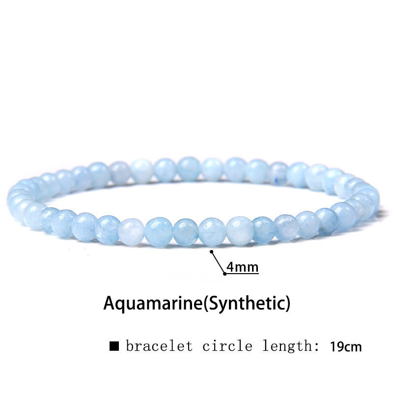 4mm Various Stone Crystal Mini Beads Healing Bracelet