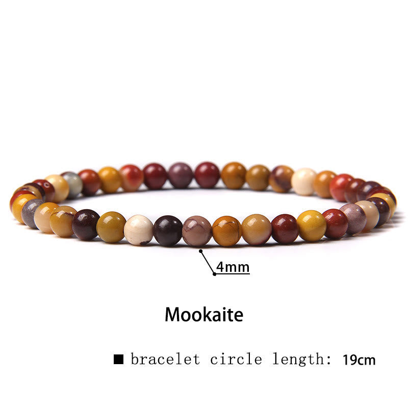 4mm Various Stone Crystal Mini Beads Healing Bracelet