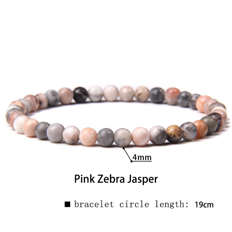 4mm Various Stone Crystal Mini Beads Healing Bracelet