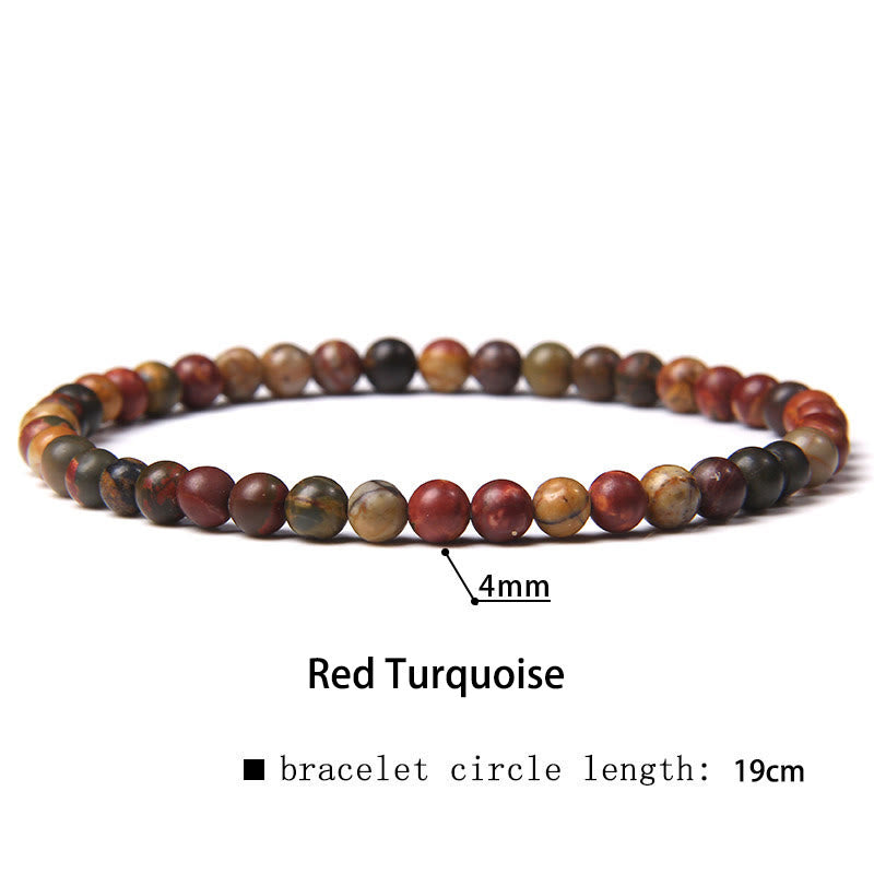 4mm Various Stone Crystal Mini Beads Healing Bracelet
