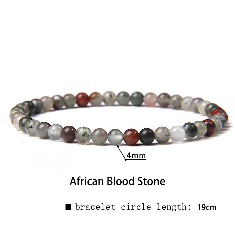 4mm Various Stone Crystal Mini Beads Healing Bracelet