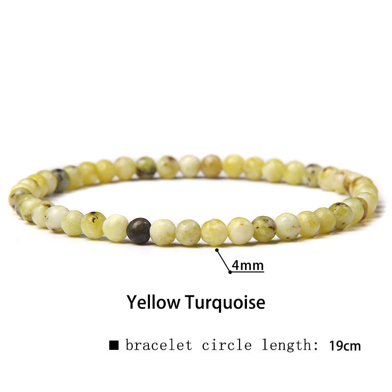4mm Various Stone Crystal Mini Beads Healing Bracelet