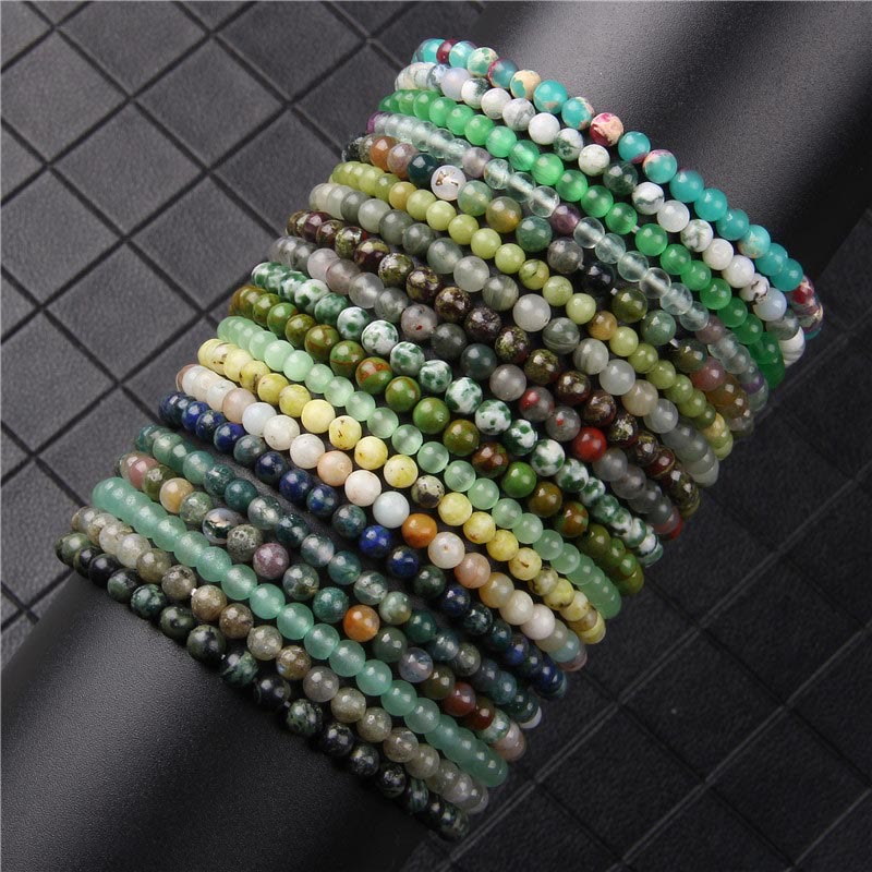 4mm Various Stone Crystal Mini Beads Healing Bracelet