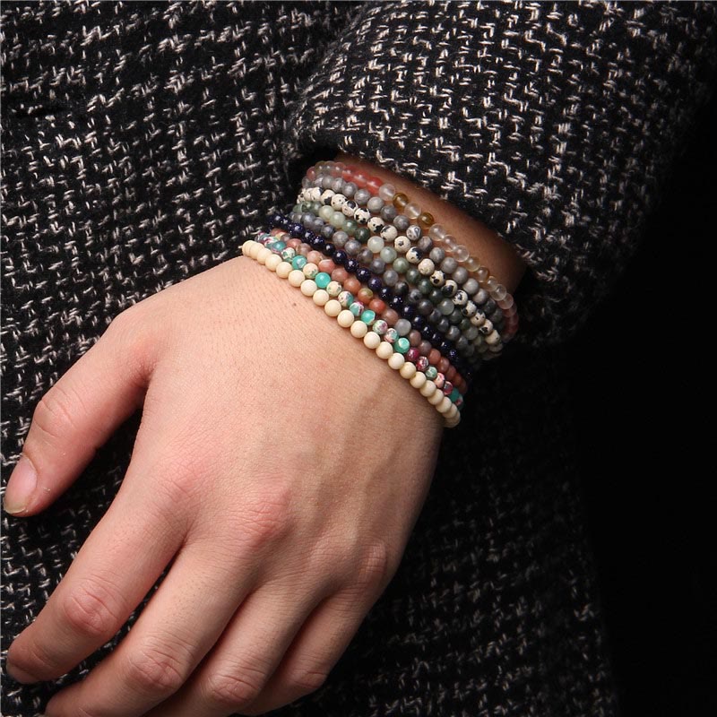 4mm Various Stone Crystal Mini Beads Healing Bracelet