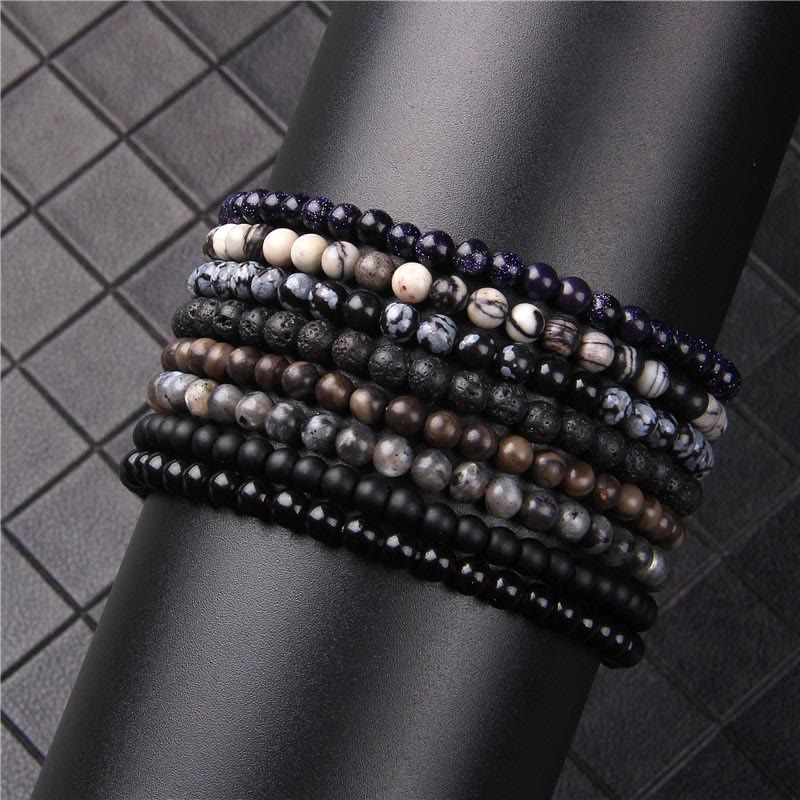 4mm Various Stone Crystal Mini Beads Healing Bracelet