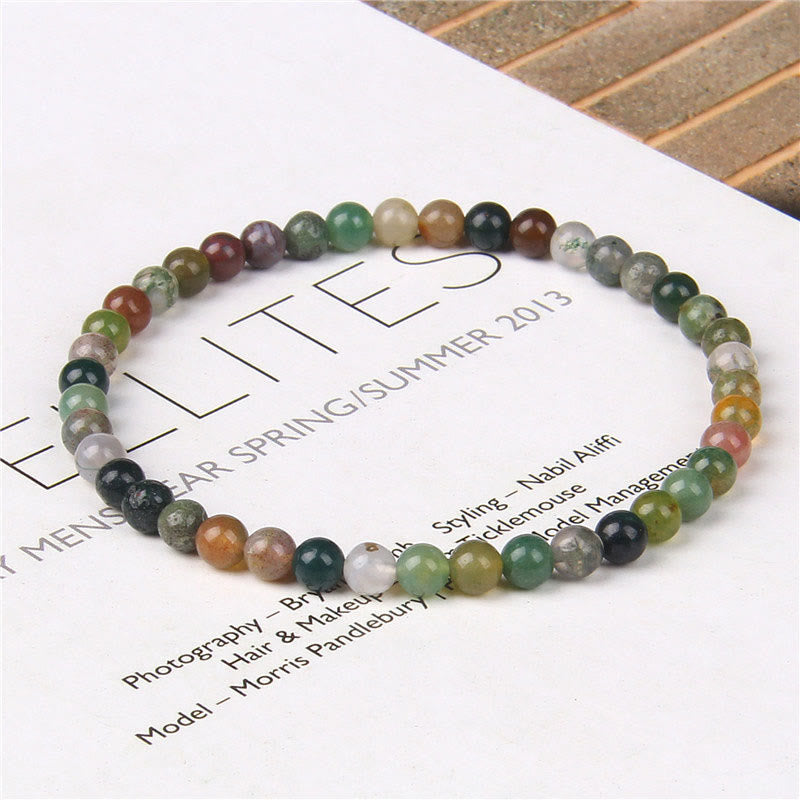 4mm Various Stone Crystal Mini Beads Healing Bracelet