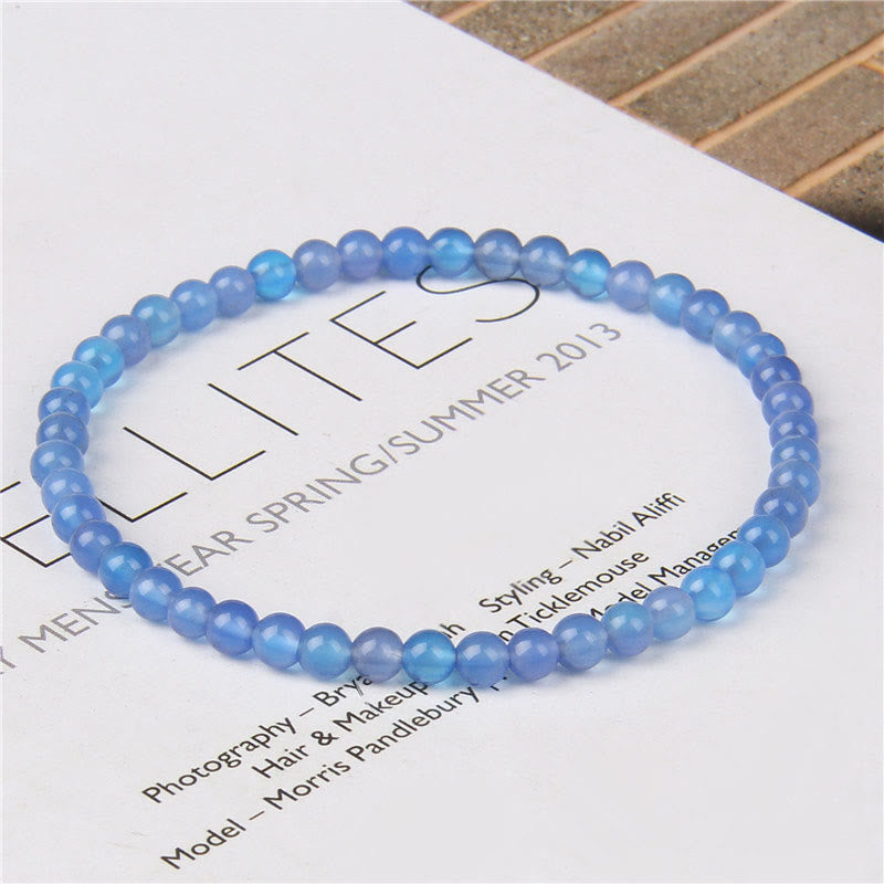 4mm Various Stone Crystal Mini Beads Healing Bracelet