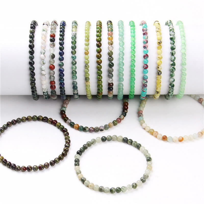 4mm Various Stone Crystal Mini Beads Healing Bracelet