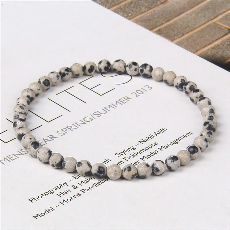 4mm Various Stone Crystal Mini Beads Healing Bracelet