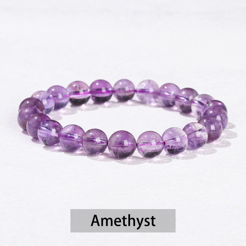 Various Crystal Stone Amethyst Green Aventurine Rose Quartz Healing Bracelet