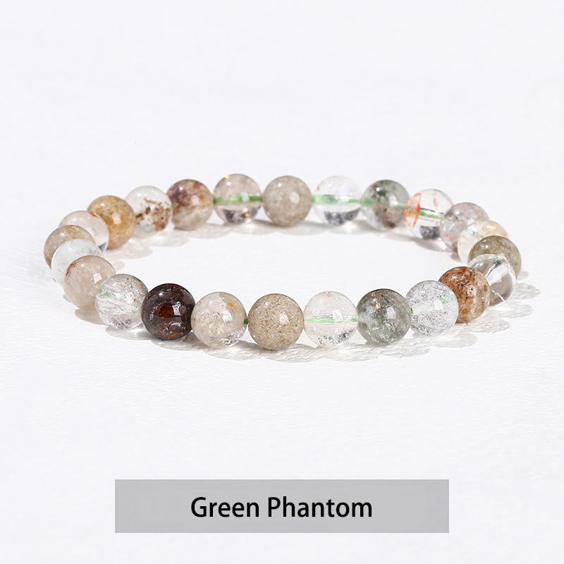 Various Crystal Stone Amethyst Green Aventurine Rose Quartz Healing Bracelet