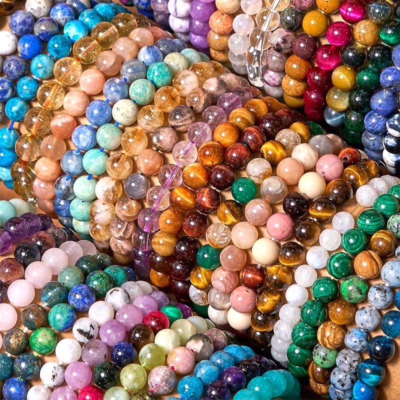 Various Crystals Malachite Lazurite Hemimorphite Calmness Bracelet