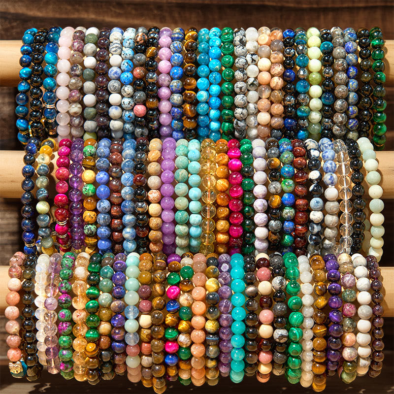 Various Crystals Malachite Lazurite Hemimorphite Calmness Bracelet