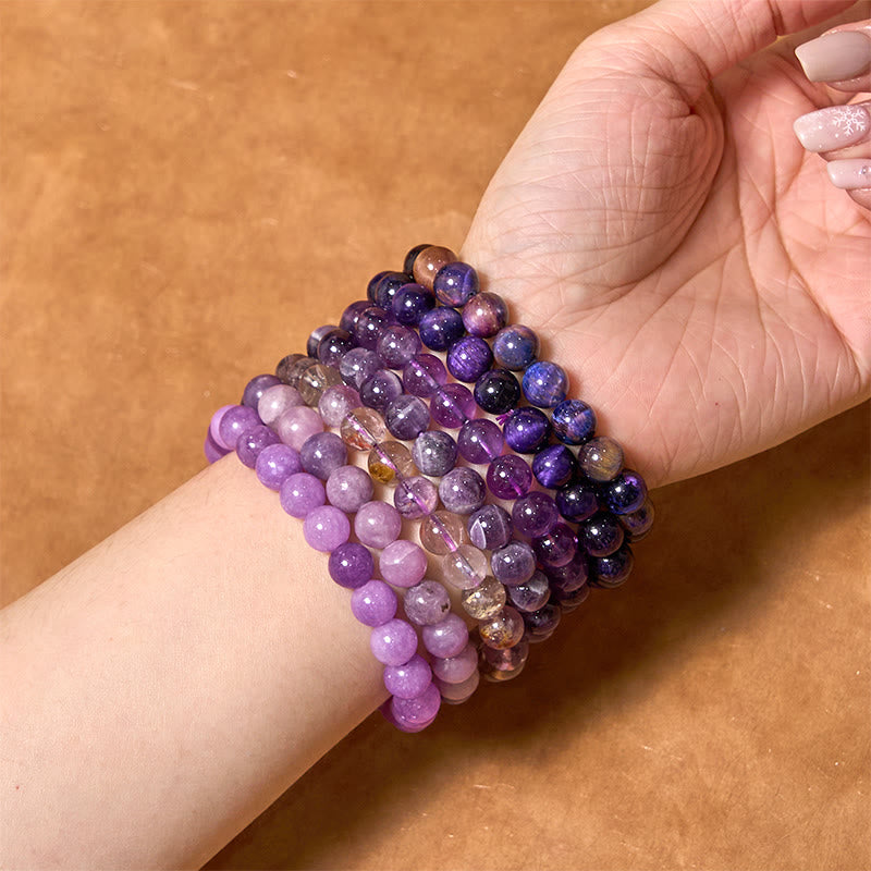 Keep Calm Purple Series Healing Love Bracelet