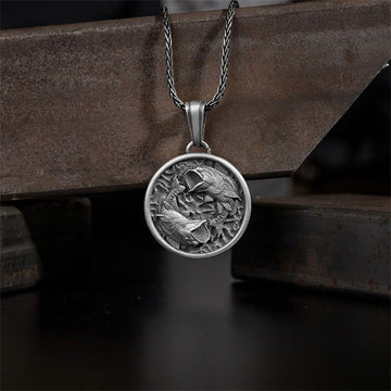 Pure Tin Polishing Koi Fish Wealth Necklace Pendant