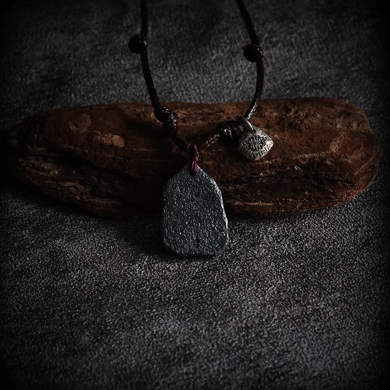 999 Sterling Silver 24k Gold Auspicious Clouds Protection Necklace Pendant