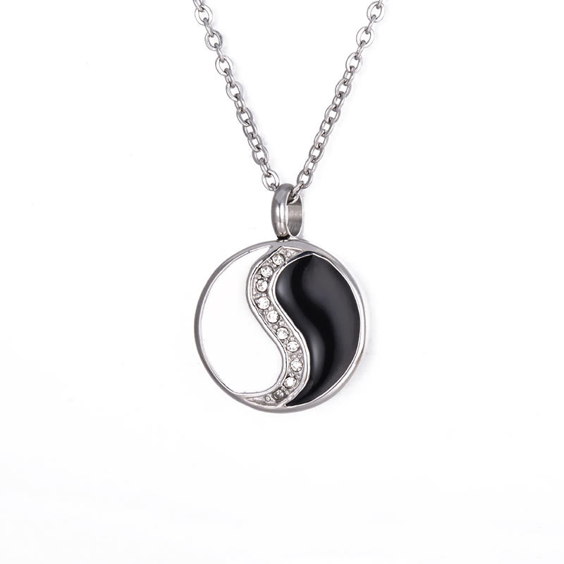 Yin Yang Titanium Steel Harmony Necklace Pendant