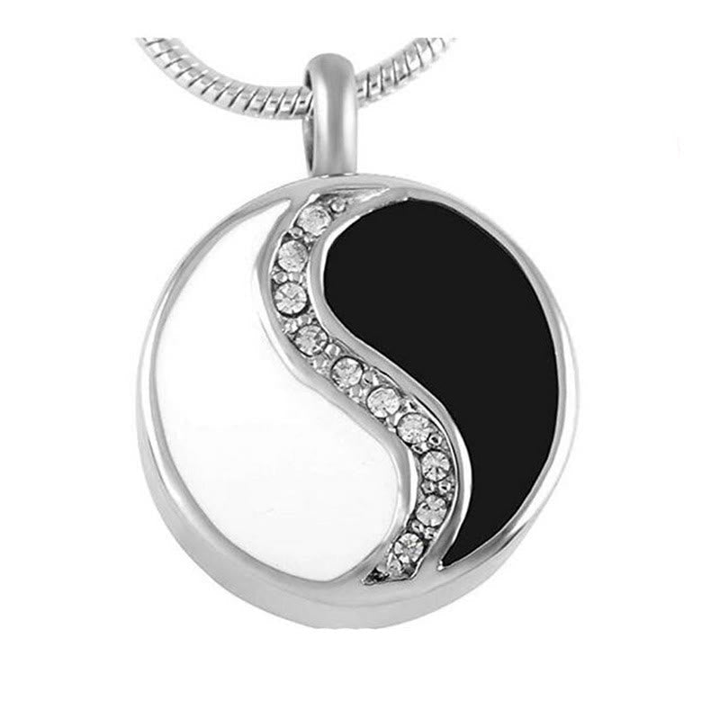 Yin Yang Titanium Steel Harmony Necklace Pendant