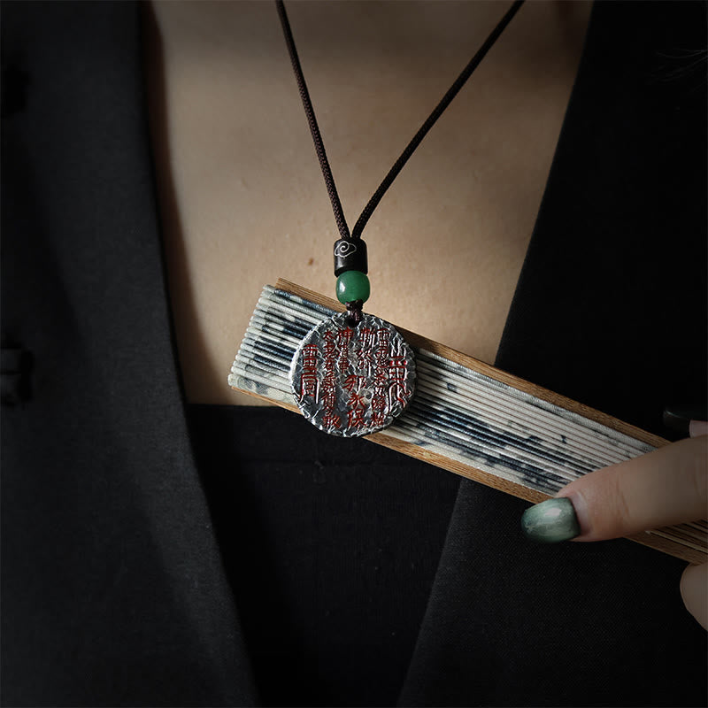 999 Sterling Silver 24k Gold Bagua Tai Chi Yin Yang Design Mountain Ghosts Spend Money Harmony Necklace Pendant