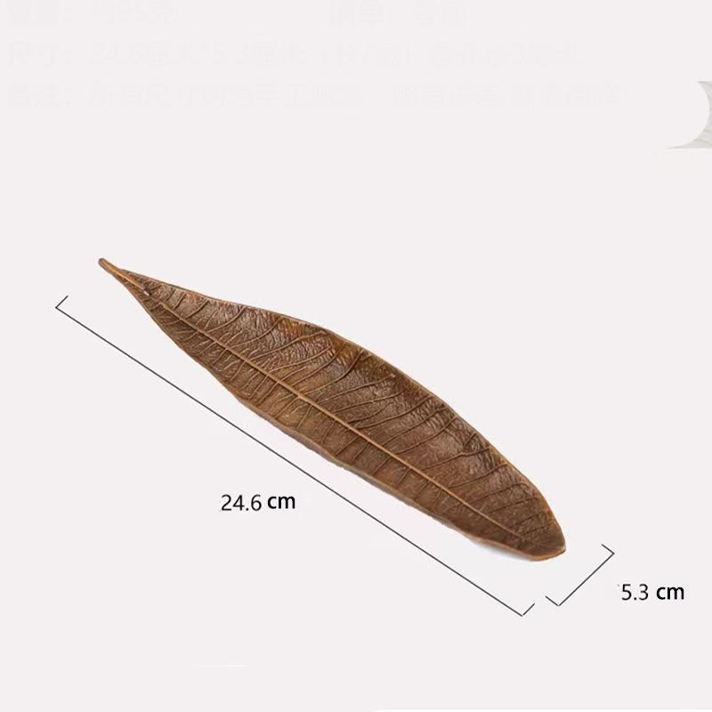 Alloy Oriental Leaf Healing Incense Burner Decoration
