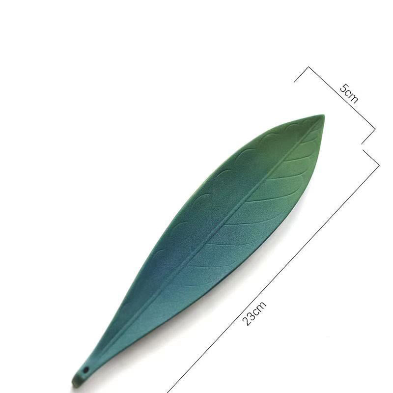 Willow Leaf Healing Ceramic Stick Incense Burner Decoration