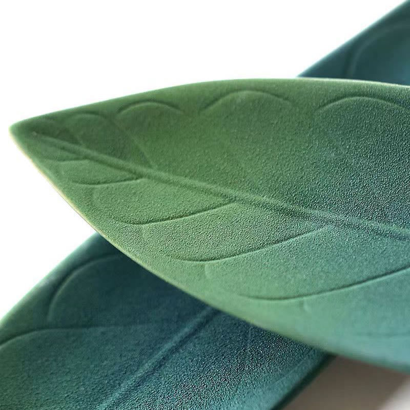 Willow Leaf Healing Ceramic Stick Incense Burner Decoration