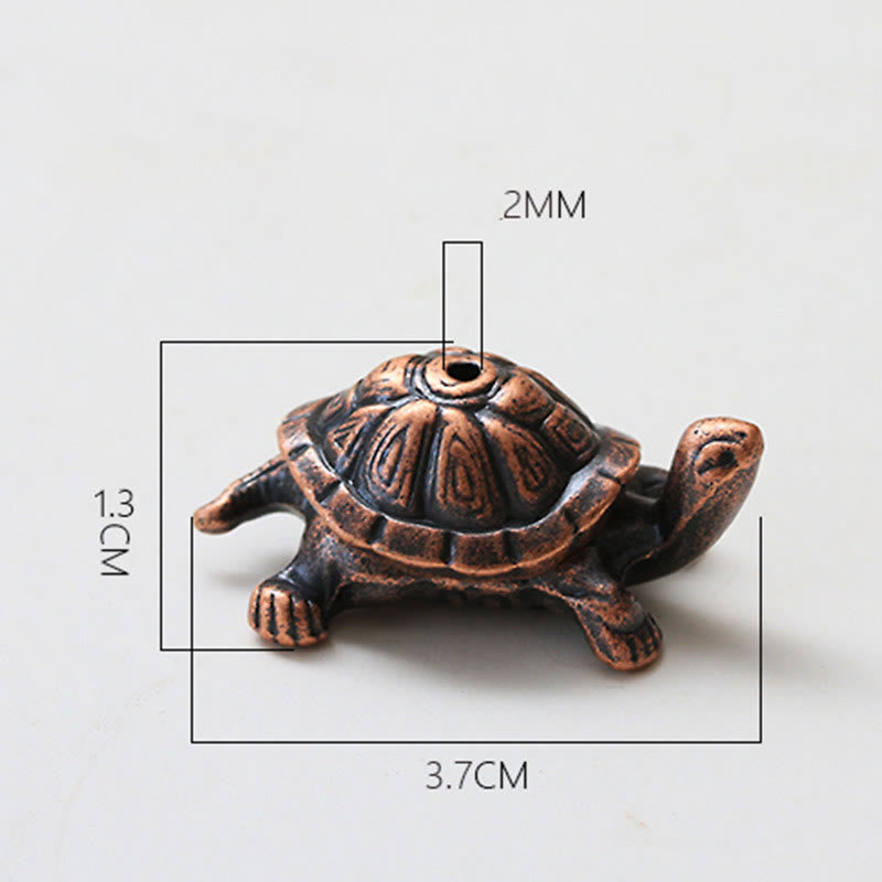 Zen Miniature Alloy Turtle and Snail Incense Burner Desk Ornament