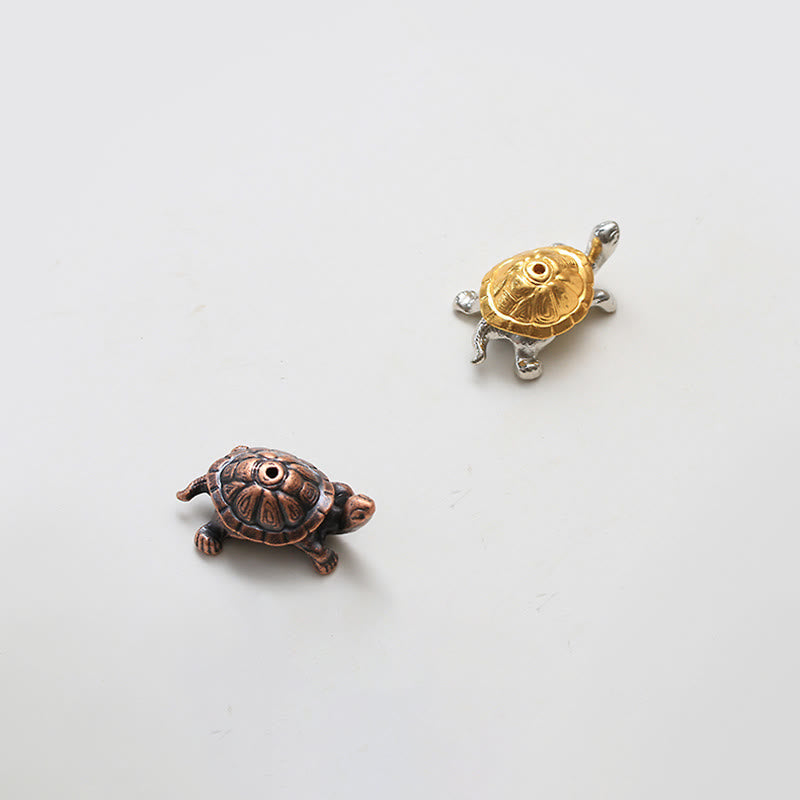 Zen Miniature Alloy Turtle and Snail Incense Burner Desk Ornament