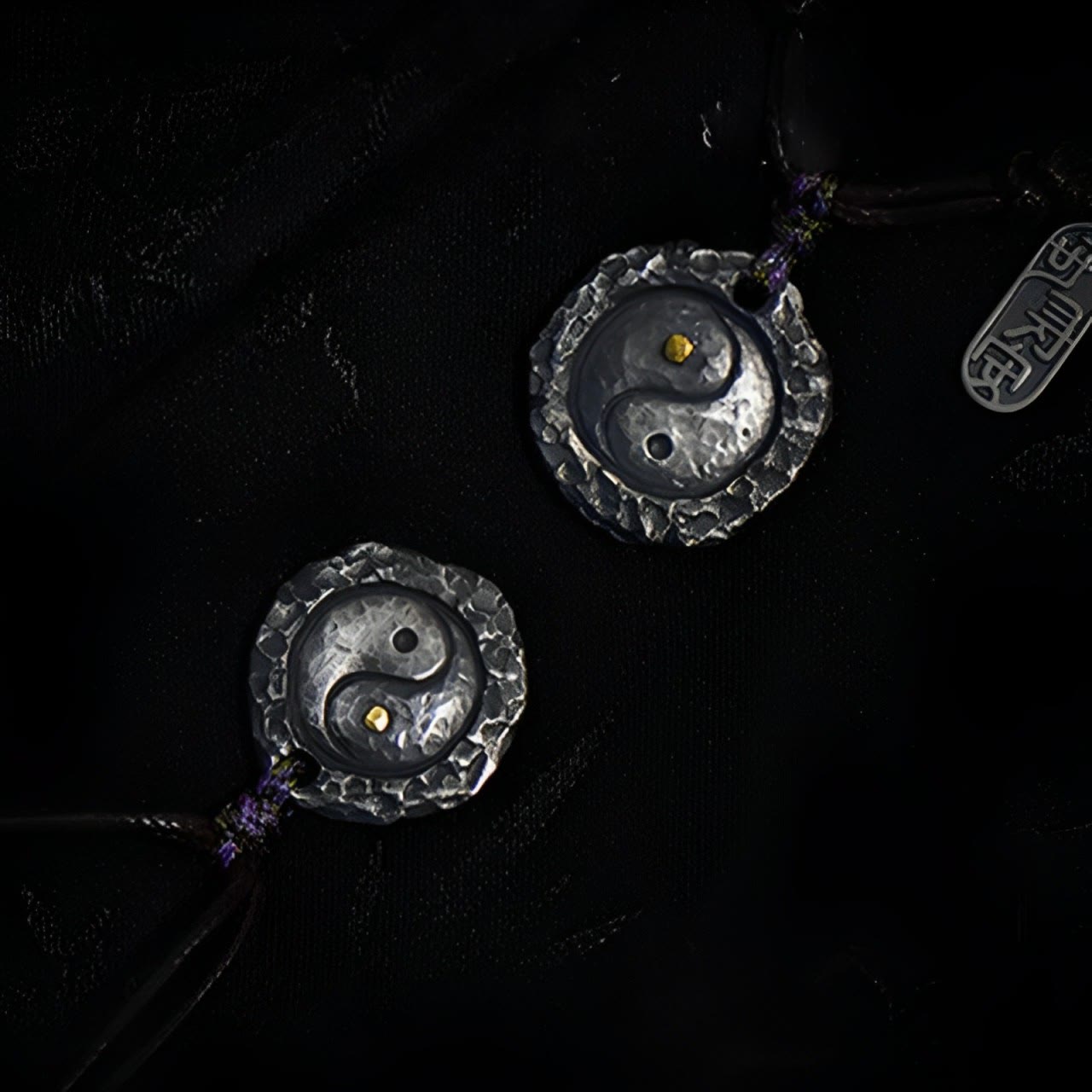 999 Sterling Silver Tai Chi Yin Yang Design Harmony Necklace Pendant