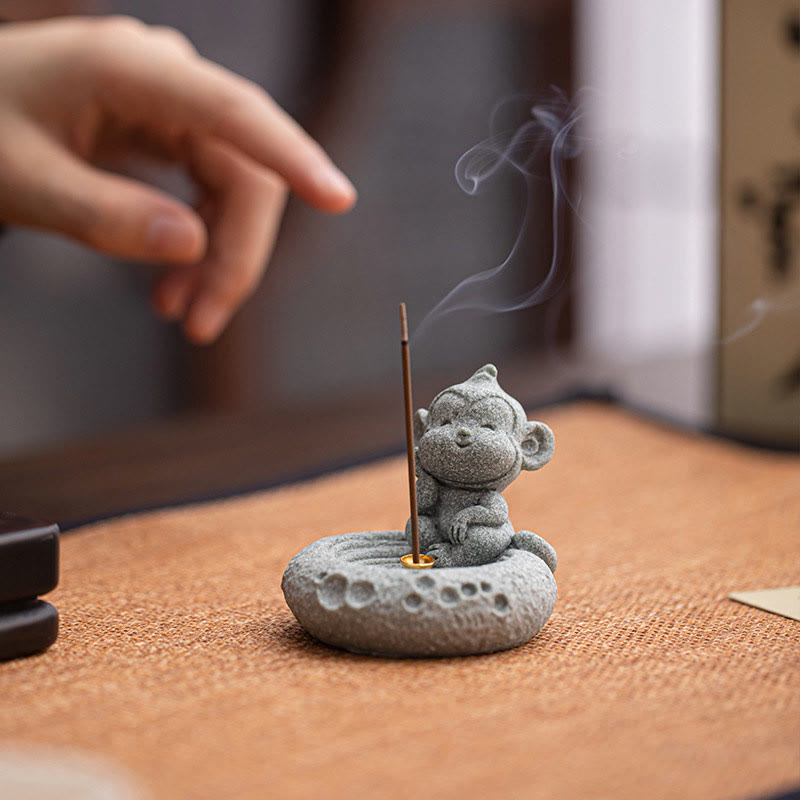 Chinese Zodiac Healing Incense Burner Desk Decoration