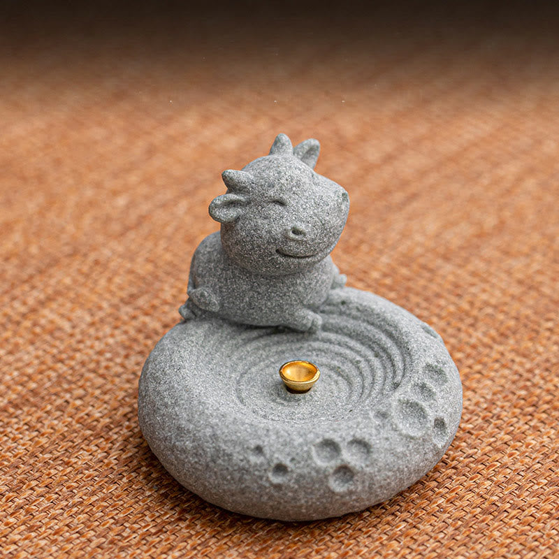 Chinese Zodiac Healing Incense Burner Desk Decoration