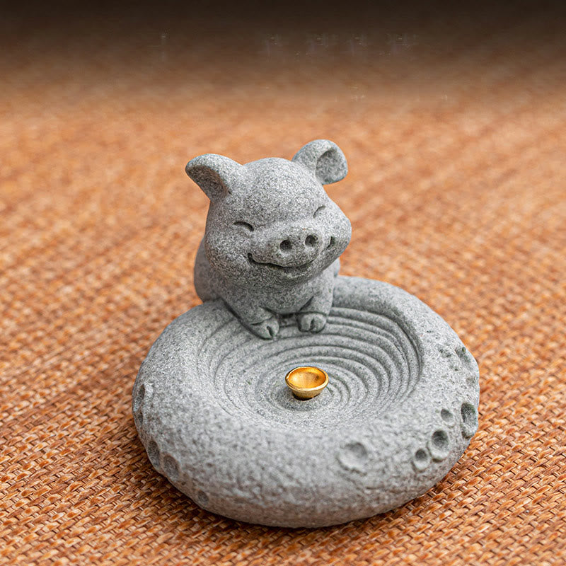 Chinese Zodiac Healing Incense Burner Desk Decoration